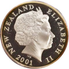 5 Dollars - Elizabeth II 4th Portrait, Royal Visit, Silver Proof