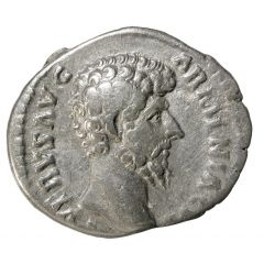 Denarius - Lucius Verus TR P V IMP II COS II, Roma and Victory