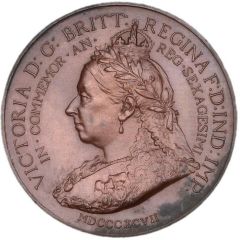 Medal - Victoria Diamond Jubilee; Sheffield Town Hall, bronze