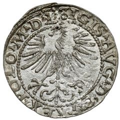1/2 Groat półgrosz) - Sigismund II August (2d eagle, Topor arms