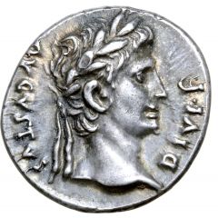 Denarius - Augustus IMP XII ACT, Apollo