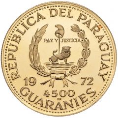 4500 Guaraníes Munich Olympics - Hurdler