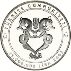 15 000 000 Lira Metal Art