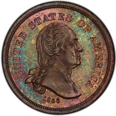 5 Cents `1866 Nickel` Pattern, copper