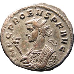 Antoninianus - Probus ARCVLI PACIF or AERCVLI PACIF or ERCVLI PACIF or HERCVLI PACIF, Hercules