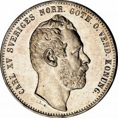 1 Riksdaler Riksmynt - Carl XV