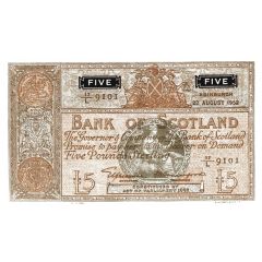 5 Pounds Bank of Scotland