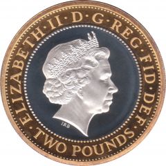2 Pounds - Elizabeth II Abolition of Slave Trade, Silver Piedfort