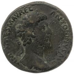 Sestertius - Marcus Aurelius CONCORD AVG TR P XV COS III S C, Concordia
