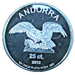 25 Cèntims Golden Eagle - Silver Bullion