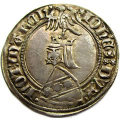 Groschen - John I Nancy, helmed shield, 2d type