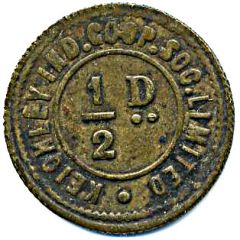 1/2 Penny - Keighley Ind CSL Yorkshire