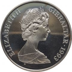 1 Crown - Elizabeth II King George III