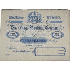 10 Shillings Otago Banking Company