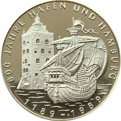 Medal - 800 Years of the port of Hamburg