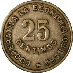 25 Centimos - Cooperativa La Economía Obrera