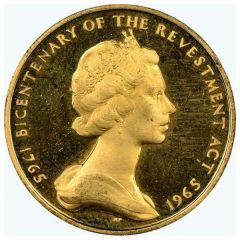 1/2 Sovereign - Elizabeth II Bicentenary of Revestment Act, Gold Proof 23.5ct