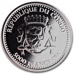 5000 Francs CFA Congo Silverback Gorilla - Colorized