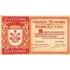 25 Céntimos Barbastro