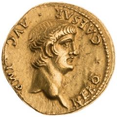 Aureus - Nero PONTIF MAX TR P VII COS IIII P P EX S C, Virtus