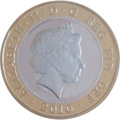 2 Pounds - Elizabeth II Florence Nightingale, Silver Piedfort