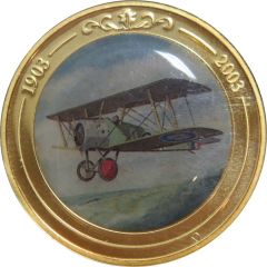 Token - 100 Years of Flight #04b - Sopwith F.1 Camel