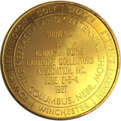 Token - Nebraska Centennial The Nebraskaland Centennial Show