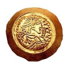 1 Tremissis - Liutprand Regular bust, with hand in field