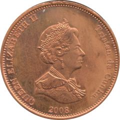 1 Penny - Elizabeth II 4th portrait, St. Helena Dependency