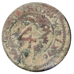 4 Maravedis - Felipe IV countermark