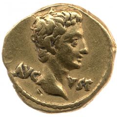 Quinarius Aureus - Augustus Victory