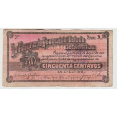 50 Centavos La Tesoreria General del Estado de Sinaloa
