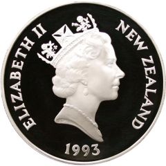 5 Dollars - Elizabeth II 3rd Portrait, Coronation Jubilee, Silver Proof