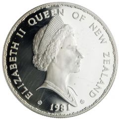 1 Dollar - Elizabeth II Berry Portrait, Royal Visit, Silver Proof
