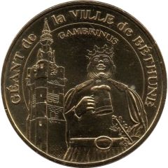 Monnaie de Paris Tourist Token - Géant de la Ville de Béthune Gambrinus