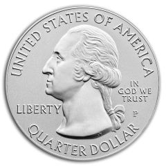 ¼ Dollar `Washington Quarter` Marsh-Billings-Rockefeller National Historical Park - Silver 5 oz Bullion
