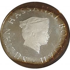 10 Sen - Hassanal Bolkiah 1st portrait, w/o numeral `I` in title