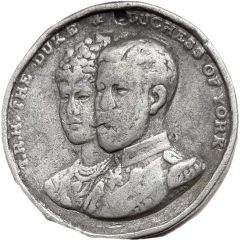 Medallion - Marriage of George Duke of York and Princess May