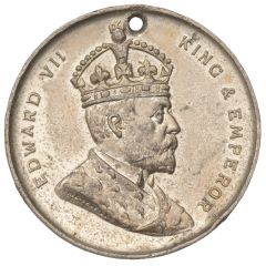 Medalet - Edward VII Coronation, H.B. Sale, 32mm