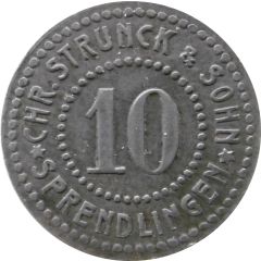 10 Pfennig - Sprendlingen Chr. Strunck and Sohn