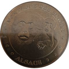 Monnaie de Paris Tourist Token - Alsace Montagne des Singes - La mère et son petit