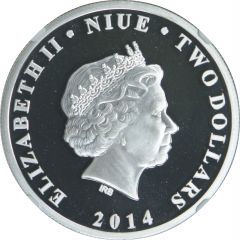 2 Dollars - Elizabeth II Iron Man