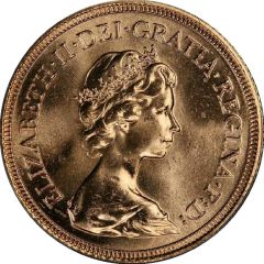 1 Sovereign - Elizabeth II 2nd portrait