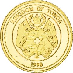 10 Pa`anga - Tāufaʻahau Tupou IV King`s 80th Birthday