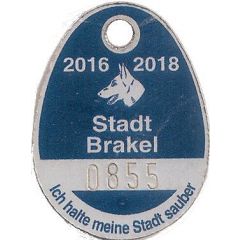 Dog Tax Token Brakel 2016-2018