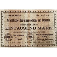 1000 Mark Barsinghausen, Berginspektion am Deister