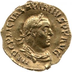 Aureus - Valerianus ORIENS AVGG, Sol