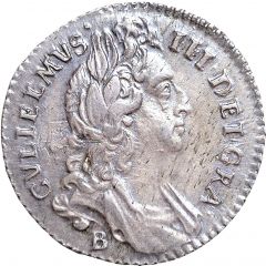 6 Pence - William III 1st bust, Bristol mint