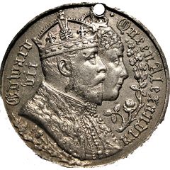 Medallion - Edward VII and Alexandra Coronation