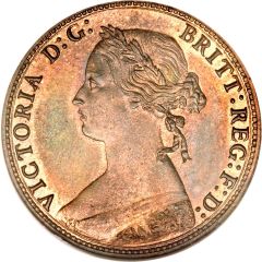 1/2 Penny - Victoria 2nd portrait, 2nd type